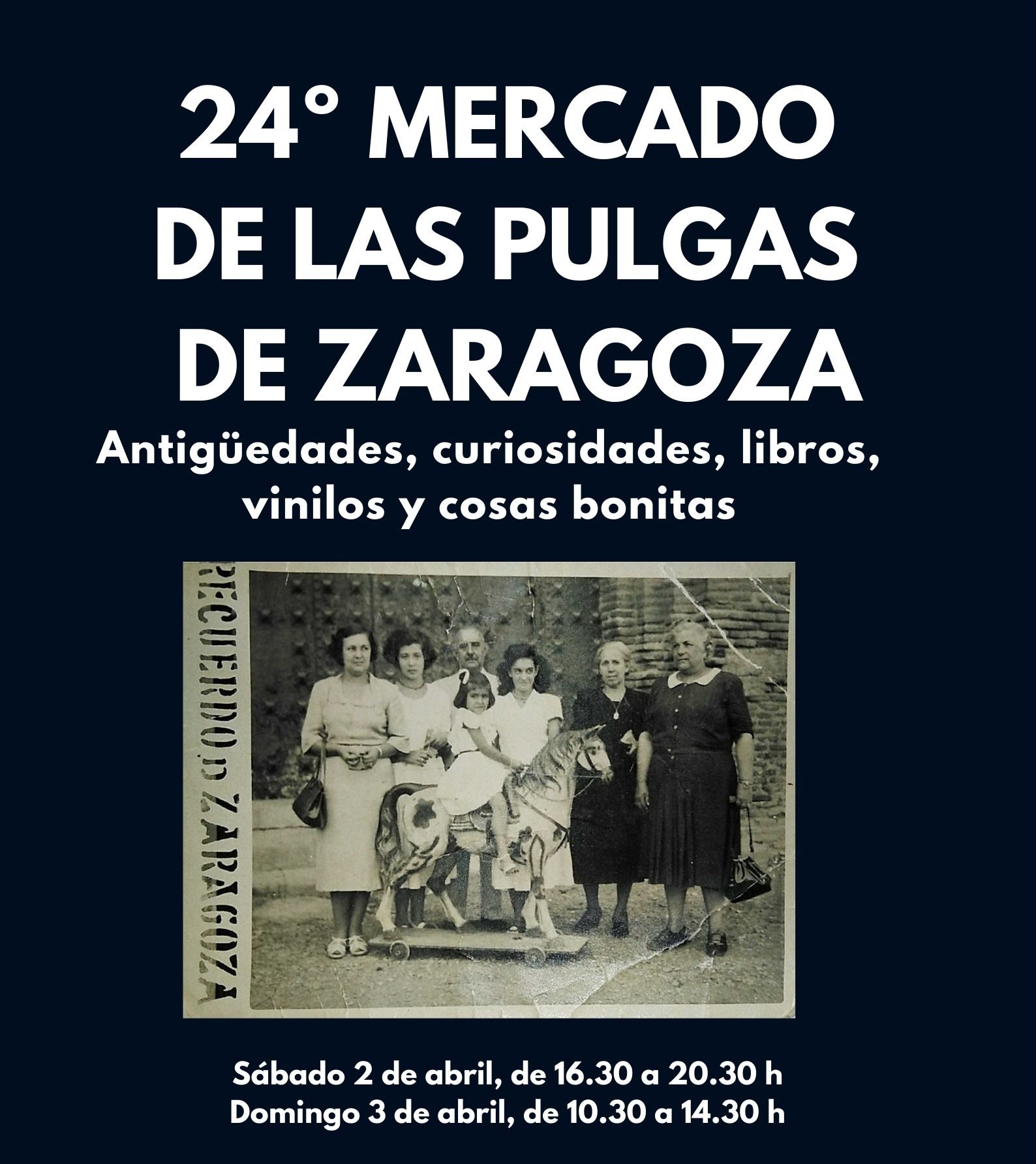 Cartel 24º Mercado de las Pulgas de Zaragoza