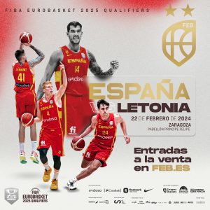 partido de la selección española de baloncesto en Zaragoza
